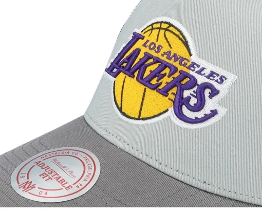 Hatstore Exclusive x Los Angeles Lakers Iron Grey/Black Trucker - Mitchell & Ness