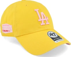 Hatstore Exclusive x Los Angeles Dodgers Yellow Gold Double Under Dad Cap - 47 Brand