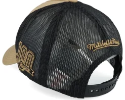 Hatstore Exclusive x Montreal Canadiens Archaeo Tan/Black Trucker - Mitchell & Ness