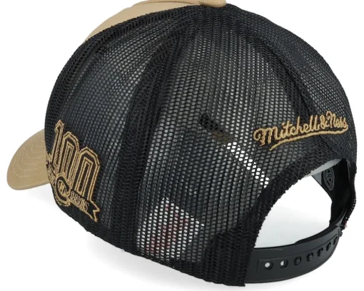 Hatstore Exclusive x Montreal Canadiens Archaeo Tan/Black Trucker - Mitchell & Ness