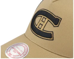 Hatstore Exclusive x Montreal Canadiens Archaeo Tan/Black Trucker - Mitchell & Ness
