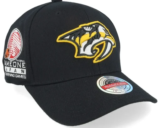 Hatstore Exclusive x Nashville Predators 2000 Game 1 Black Adjustable - Mitchell & Ness