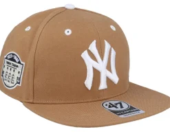 Hatstore Exclusive x New York Yankees Stadium Camel/White Snapback - 47 Brand
