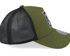 Hatstore Exclusive x New York Rangers Winterized True Forestgreen/Black Trucker - Mitchell & Ness