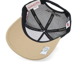 Hatstore Exclusive x New Jersey Devils Archaeo Tan/Black Trucker - Mitchell & Ness