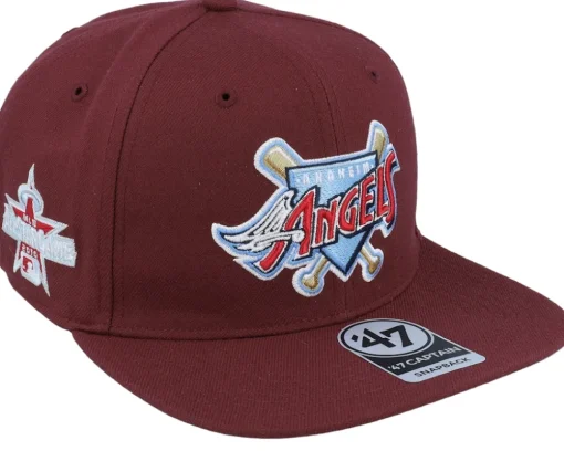 Hatstore Exclusive x Oakland Athletics World Series Dark Maroon Snapback - 47 Brand