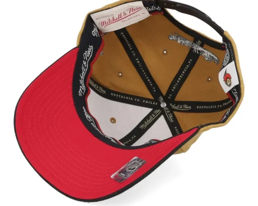 Hatstore Exclusive x Ottawa Senators Izing Snapb Brown/Black Adjustable - Mitchell & Ness