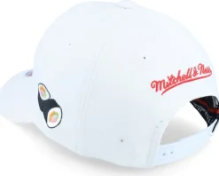 Hatstore Exclusive x Pinscript Sushi White Adjustable - Mitchell & Ness