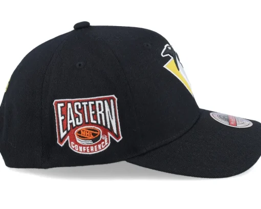 Hatstore Exclusive x Pittsburgh Penguins Eastern Conference Patch Black Adjustable - Mitchell & Ness