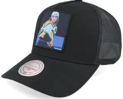 Hatstore Exclusive x Pittsburgh Penguins Legendary Black A-frame Trucker - Mitchell & Ness