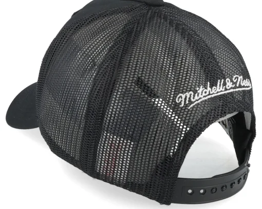 Hatstore Exclusive x Pittsburgh Penguins Legendary Black A-frame Trucker - Mitchell & Ness