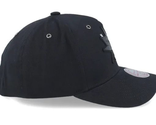 Hatstore Exclusive x San Jose Sharks Engraved Black Adjustable - Mitchell & Ness