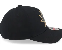 Hatstore Exclusive x San Jose Sharks TKO Leather Logo NHL Bronze/Black Adjustable - Mitchell & Ness