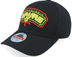 Hatstore Exclusive x San Antonio Spurs Noche Latina Black Adjustable - Mitchell & Ness
