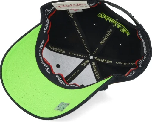 Hatstore Exclusive x San Antonio Spurs Noche Latina Black Adjustable - Mitchell & Ness