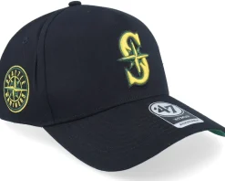 Hatstore Exclusive x Seattle Mariners Coops Sure Shot Mvp Dt Black A-frame Adjustable - 47 Brand