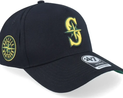 Hatstore Exclusive x Seattle Mariners Coops Sure Shot Mvp Dt Black A-frame Adjustable - 47 Brand