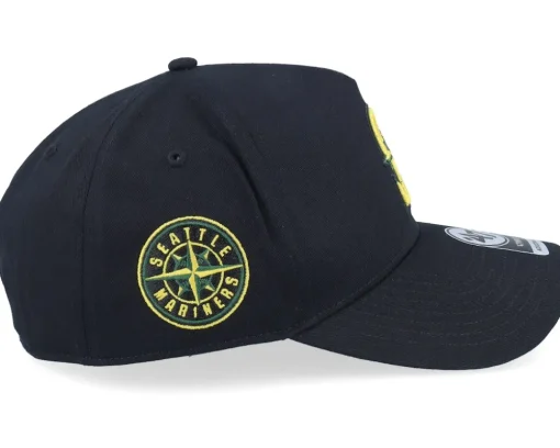 Hatstore Exclusive x Seattle Mariners Coops Sure Shot Mvp Dt Black A-frame Adjustable - 47 Brand