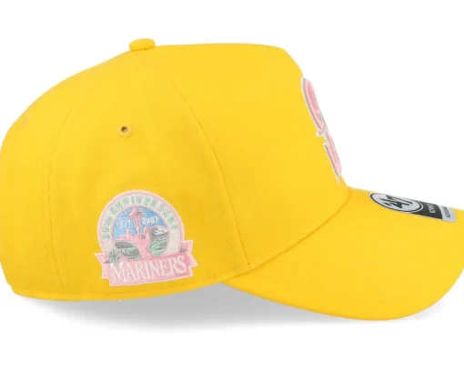 Hatstore Exclusive x Seattle Mariners D Yellow Gold A-Frame Adjustable - 47 Brand