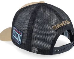 Hatstore Exclusive x Seattle Kraken Archaeo Tan/Black Trucker - Mitchell & Ness