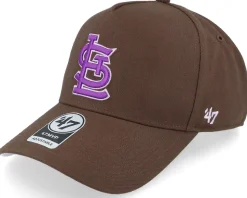Hatstore Exclusive x St. Louis Cardinals Brown A-Frame Adjustable - 47 Brand