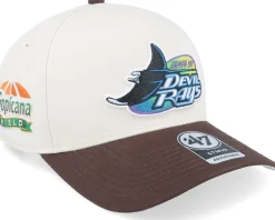 Hatstore Exclusive x Tampa Bay Rays Coops Dua Sure Shot Mvp Dt Sand/Brown Adjustable - 47 Brand