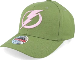 Hatstore Exclusive x Tampa Bay Lightning Olive/Pink Olive/Pink Adjustable - Mitchell & Ness
