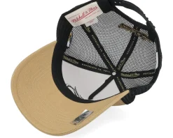 Hatstore Exclusive x Tampa Bay Lightning Archaeo Tan/Black A-frame Trucker - Mitchell & Ness