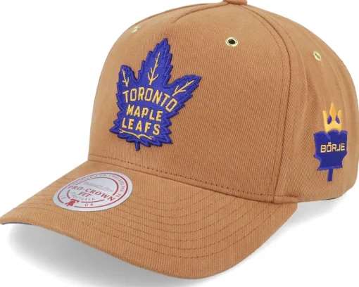Hatstore Exclusive x Toronto Maple Leafs Börje Salming #21 NHL Tan Adjustable - Mitchell & Ness