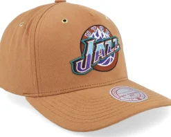 Hatstore Exclusive x Utah Jazz Purple Pop Tan Adjustable - Mitchell & Ness