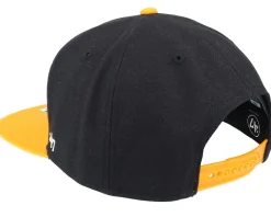 Hatstore Exclusive x Vancouver Canucks Sure Shot Two Tone Captain Black/Yellow Snapback - 47 Brand