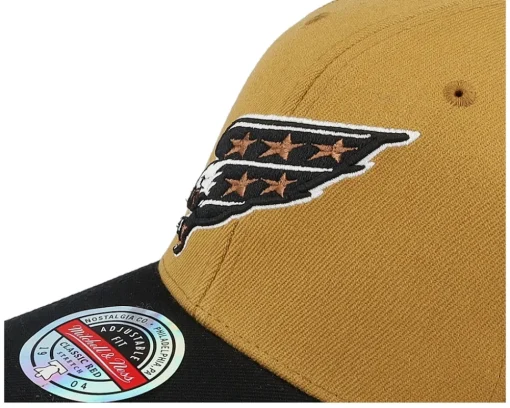 Hatstore Exclusive x Washington Capitals Izing Brown/Black Adjustable - Mitchell & Ness