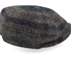 Hatteras Beeswax Grey/Navy/Green Flatcap - Stetson