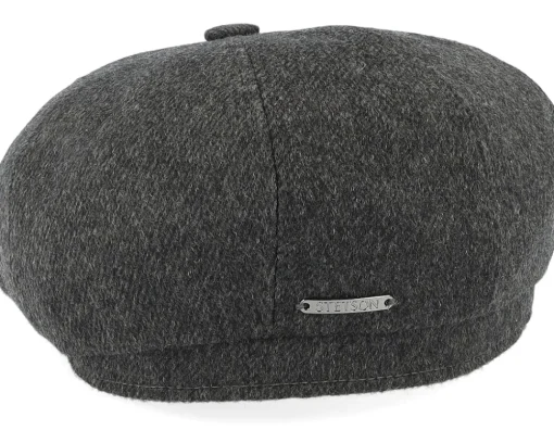 Hatteras Cashmere Navy Flat Cap - Stetson