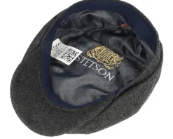Hatteras Cashmere Navy Flat Cap - Stetson