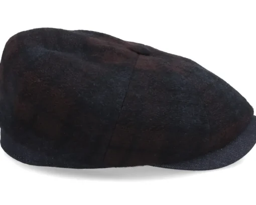 Hatteras Check/Denim Flat Cap - Stetson