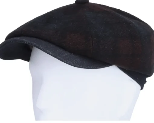 Hatteras Check/Denim Flat Cap - Stetson