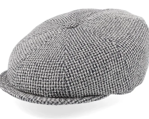 Hatteras Cotton Jersey Blue/White Flat Cap - Stetson