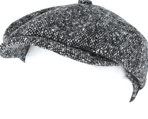 Hatteras Donegal Black Flat Cap - Stetson