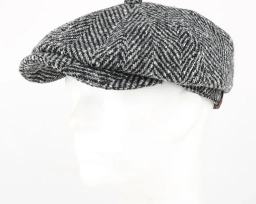 Hatteras Herringbone WV Flat Cap - Stetson