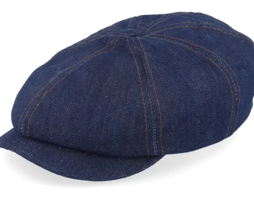 Hatteras Sustainable Denim Flat Cap - Stetson