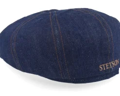 Hatteras Sustainable Denim Flat Cap - Stetson