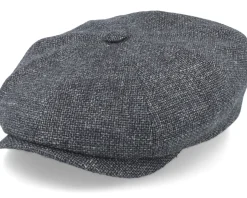Hatteras Virgin Wool/Linen Grey Flat Cap - Stetson