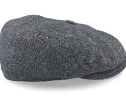 Hatteras Virgin Wool/Linen Grey Flat Cap - Stetson
