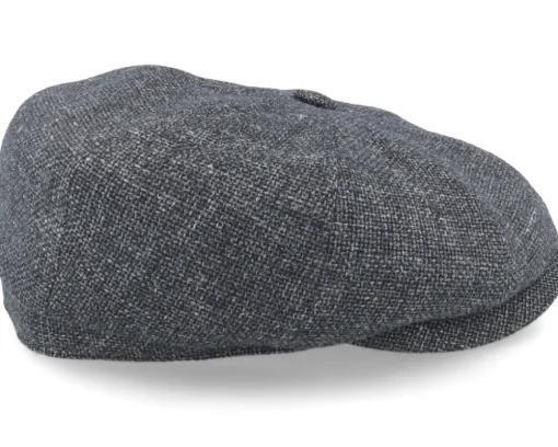 Hatteras Virgin Wool/Linen Grey Flat Cap - Stetson