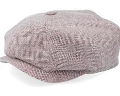 Hatteras Virgin Wool/Linen Purple Flat Cap - Stetson