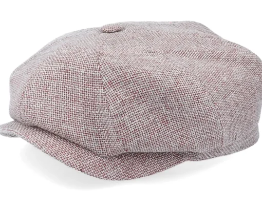 Hatteras Virgin Wool/Linen Purple Flat Cap - Stetson