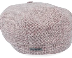 Hatteras Virgin Wool/Linen Purple Flat Cap - Stetson