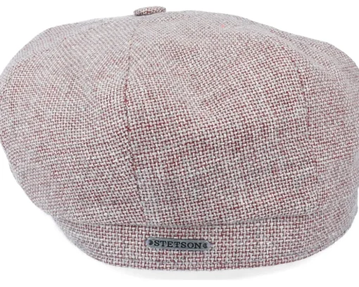 Hatteras Virgin Wool/Linen Purple Flat Cap - Stetson
