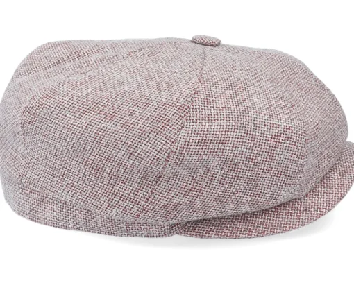 Hatteras Virgin Wool/Linen Purple Flat Cap - Stetson